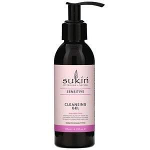 Sukin, Cleansing Gel, Sensitive, 4.23 fl oz (125 ml) - HealthCentralUSA