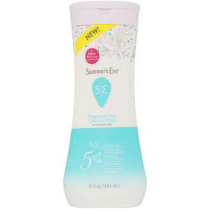 Summer's Eve, 5 in 1 Cleansing Wash, Fragrance Free, 15 fl oz (444 ml) - HealthCentralUSA