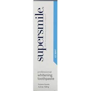 Supersmile, Professional Whitening Toothpaste, Icy Mint, 4.2 oz (119 g) - HealthCentralUSA