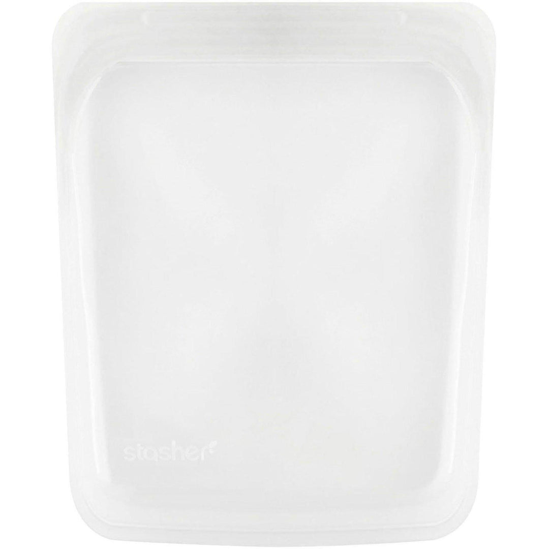 Stasher, Reusable Silicone Food Bag, Half Gallon Bag, Clear, 64.2 fl oz (1.92 l) - HealthCentralUSA