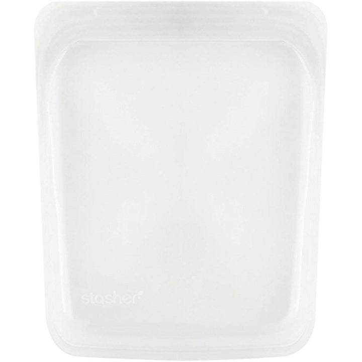 Stasher, Reusable Silicone Food Bag, Half Gallon Bag, Clear, 64.2 fl oz (1.92 l) - HealthCentralUSA