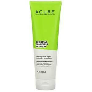 Acure, Curiously Clarifying Shampoo, Lemongrass & Argan, 8 fl oz (236.5 ml) - HealthCentralUSA