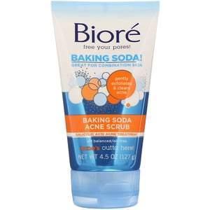 Biore, Baking Soda Acne Scrub, 4.5 oz (127 g) - Supply Center USA