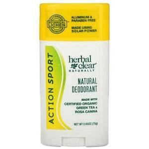 21st Century, Herbal Clear Naturally, Natural Deodorant, Action Sport, 2.65 oz (75 g) - Supply Center USA