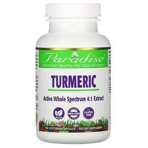 Paradise Herbs, Turmeric, 180 Vegetarian Capsules - Supply Center USA