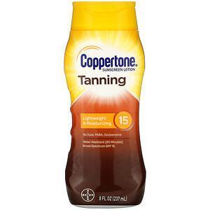 Coppertone, Tanning, Lightweight And Moisturizing, SPF 15, 8 fl oz (237 ml) - Supply Center USA