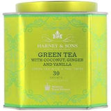 Harney & Sons, Green Tea with Coconut, Ginger and Vanilla, 30 Sachets, 2.67 oz (75 g) - Supply Center USA