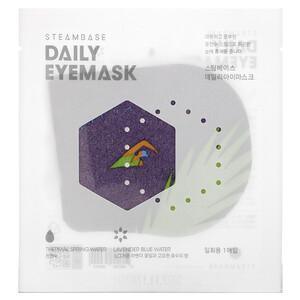 Steambase, Daily Eyemask, Lavender Blue Water, 1 Mask - HealthCentralUSA