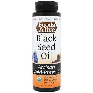 Foods Alive, Artisan Cold-Pressed, Organic Black Seed Oil, 8 fl oz (236 ml) - Supply Center USA