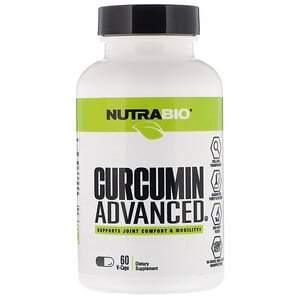 NutraBio Labs, Curcumin Advanced, 60 V-Caps - Supply Center USA