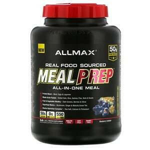 ALLMAX Nutrition, Real Food Sourced Meal Prep, All-in-One Meal, Blueberry Cobbler, 5.6 lb (2.54 kg) - HealthCentralUSA