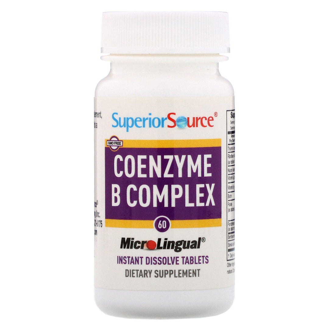 Superior Source, CoEnzyme B Complex, 60 Instant Dissolve Tablets - HealthCentralUSA