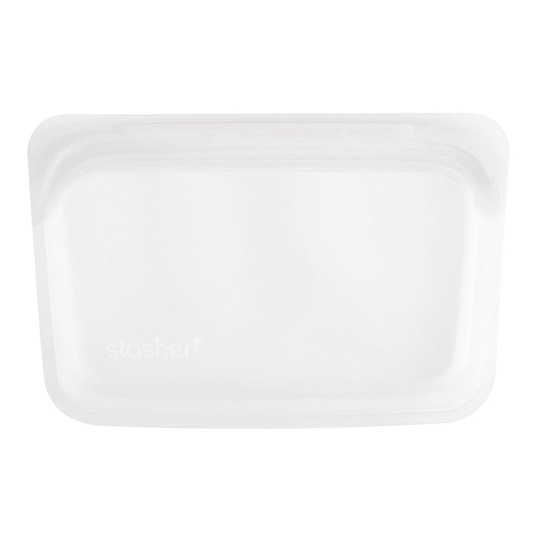 Stasher, Reusable Silicone Food Bag, Snack Size Small, Clear, 9.9 fl oz (293.5 ml) - HealthCentralUSA