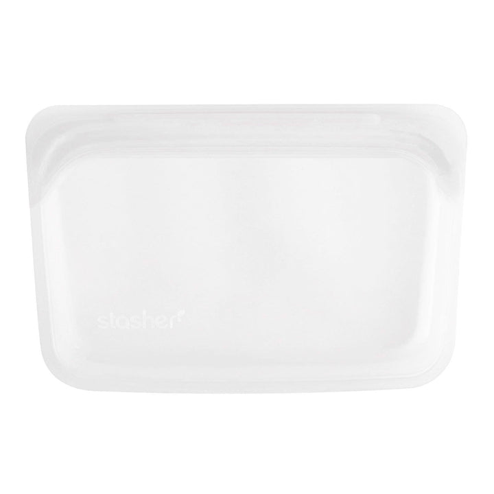 Stasher, Reusable Silicone Food Bag, Snack Size Small, Clear, 9.9 fl oz (293.5 ml) - HealthCentralUSA