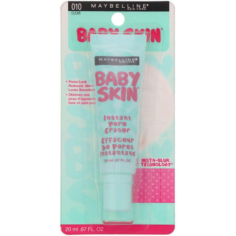 Maybelline, Baby Skin, Instant Pore Eraser, 010 Clear, 0.67 fl oz (20 ml) - Supply Center USA