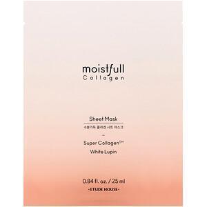 Etude, Moistfull Collagen, Sheet Beauty Mask, 1 Sheet, 0.84 fl oz (25 ml) - Supply Center USA