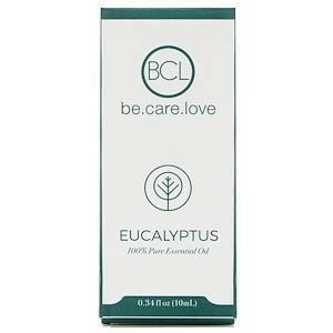 BCL, Be Care Love, 100% Pure Essential Oil, Eucalyptus, 0.34 fl oz (10 ml) - HealthCentralUSA