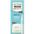 Active Wow, 24K White, Easy AF Teeth Whitening Pen with Mint Oil, 0.09 fl oz (2.5 ml) - Supply Center USA