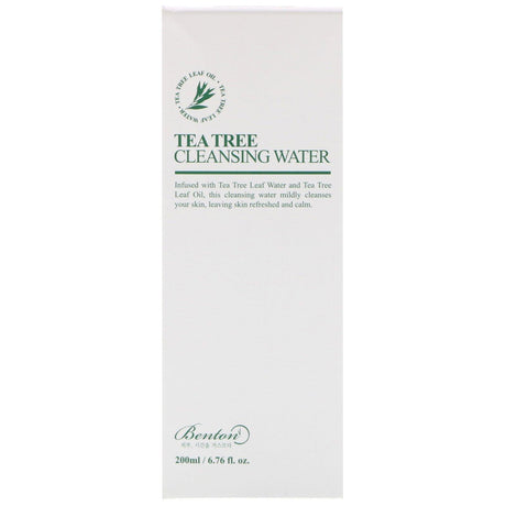 Benton, Tea Tree Cleansing Water, 6.76 fl oz (200 ml) - Supply Center USA