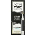 Active Wow, 24K White, Sparkly Teeth Whitening Pen, Charcoal + Mint, 0.09 fl oz (2.5 ml) - Supply Center USA