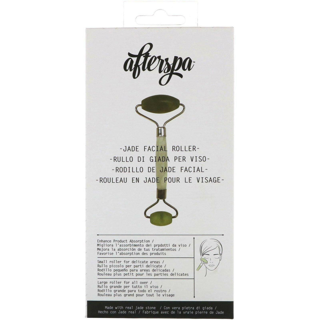 AfterSpa, Jade Facial Roller, 1 Piece - Supply Center USA