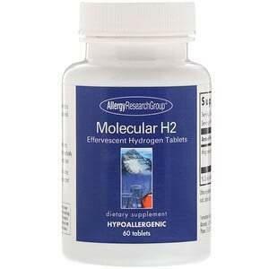 Allergy Research Group, Molecular H2, Effervescent Hydrogen Tablets, 60 Tablets - Supply Center USA