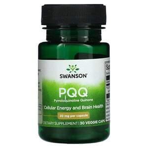 Swanson, PQQ, 20 mg, 30 Veggie Caps - Supply Center USA