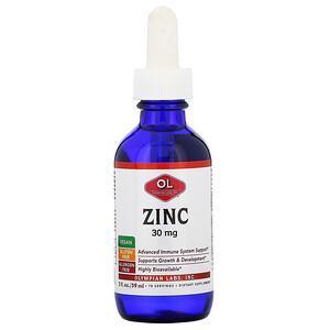 Olympian Labs, Zinc, 30 mg, 2 fl oz (59 ml) - Supply Center USA