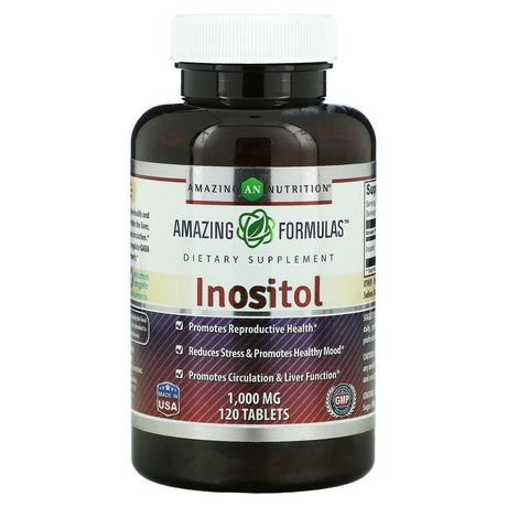 Amazing Nutrition, Inositol, 1,000 mg, 120 Tablets - Supply Center USA