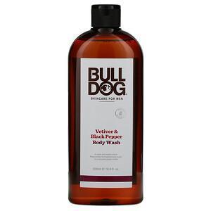 Bulldog Skincare For Men, Body Wash, Vetiver & Black Pepper, 16.9 fl oz (500 ml) - Supply Center USA