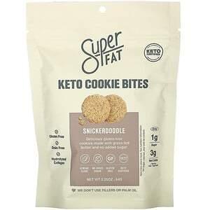 SuperFat, Keto Cookie Bites, Snickerdoodle, 2.25 oz (64 g) - Supply Center USA