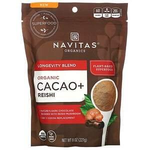 Navitas Organics, Longevity Blend, Organic Cacao + Reishi, 8 oz (227 g) - Supply Center USA