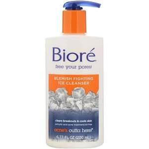 Biore, Blemish Fighting Ice Cleanser, 6.77 fl oz (200 ml) - Supply Center USA