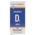 Superior Source, Children's D3, 400 IU, 100 MicroLingual Instant Dissolve Tablets - Supply Center USA