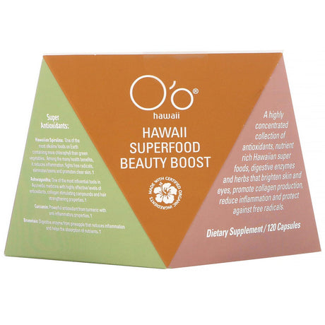 O'o Hawaii, Hawaii Superfood Beauty Boost, 120 Capsules - Supply Center USA