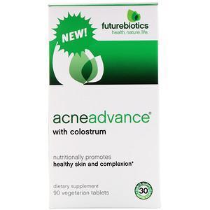 FutureBiotics, Acne Advance with Colostrum, 90 Vegetarian Tablets - Supply Center USA