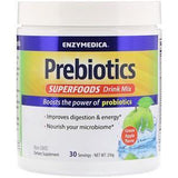 Enzymedica, Prebiotics Superfoods Drink Mix, Green Apple Flavor, 210 g - Supply Center USA