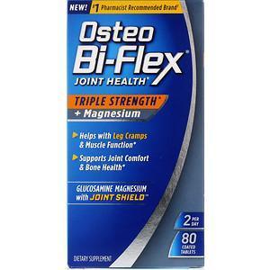 Osteo Bi-Flex, Joint Health, Triple Strength + Magnesium, 80 Coated Tablets - Supply Center USA