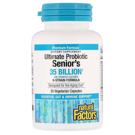 Natural Factors, Ultimate Probiotic, Senior's, 35 Billion CFU, 30 Vegetarian Capsules - Supply Center USA