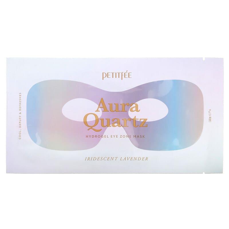 Petitfee, Aura Quartz, Hydrogel Eye Zone Beauty Mask, Iridescent Lavender, 1 Mask, 9 g - Supply Center USA