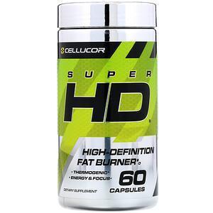 Cellucor, Super HD, High-Definition Fat Burner, 60 Capsules - Supply Center USA