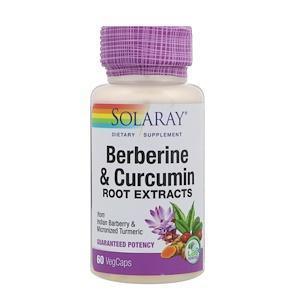 Solaray, Berberine & Curcumin Root Extracts, 60 VegCaps - Supply Center USA