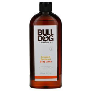 Bulldog Skincare For Men, Body Wash, Lemon & Bergamot, 16.9 fl oz (500 ml) - Supply Center USA