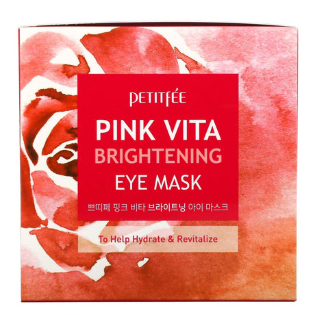 Petitfee, Pink Vita Brightening Eye Mask, 60 Pieces (70 g) - Supply Center USA