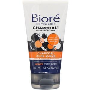 Biore, Charcoal Acne Scrub, 4.5 oz (127 g) - Supply Center USA