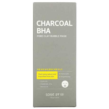 SOME BY MI, Charcoal BHA, Pore Clay Bubble Beauty Mask, 4.23 oz (120 g) - Supply Center USA