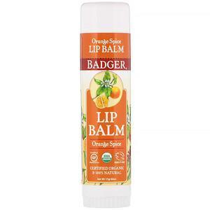 Badger Company, Lip Balm, Orange Spice, .60 oz (17 g) - Supply Center USA