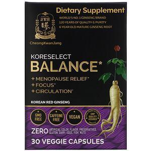 Cheong Kwan Jang, Koreselect, Balance, 30 Veggie Capsules - Supply Center USA