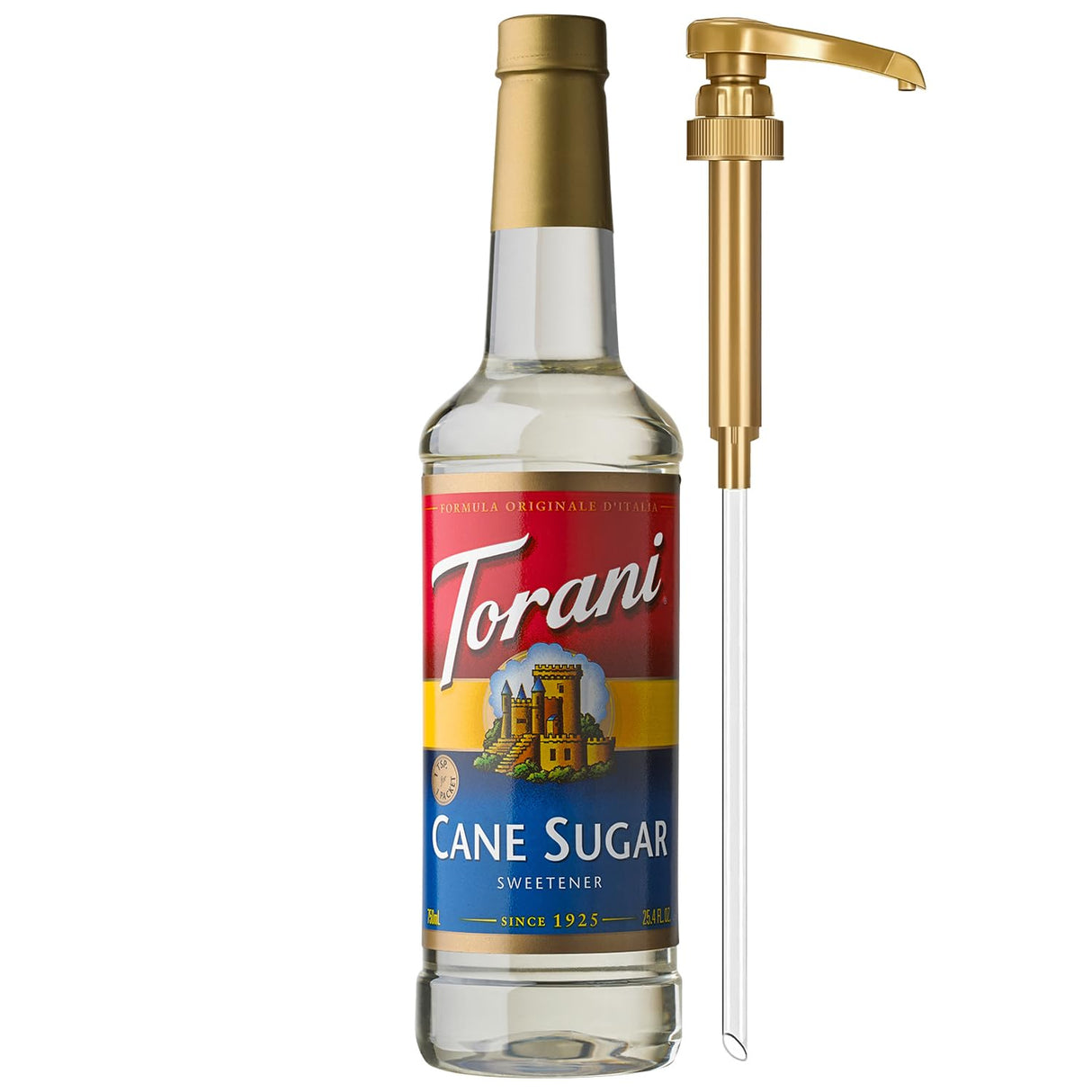 Torani Coffee Syrup, Vanilla Flavored Syrup for Drinks, Pump Included, 25.4 Fl Oz