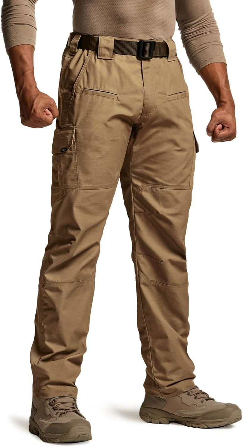 CQR Men'S Tactical Pants, Water Resistant Ripstop Cargo Pants, Lightweight EDC Work Hiking Pants, Outdoor Apparel